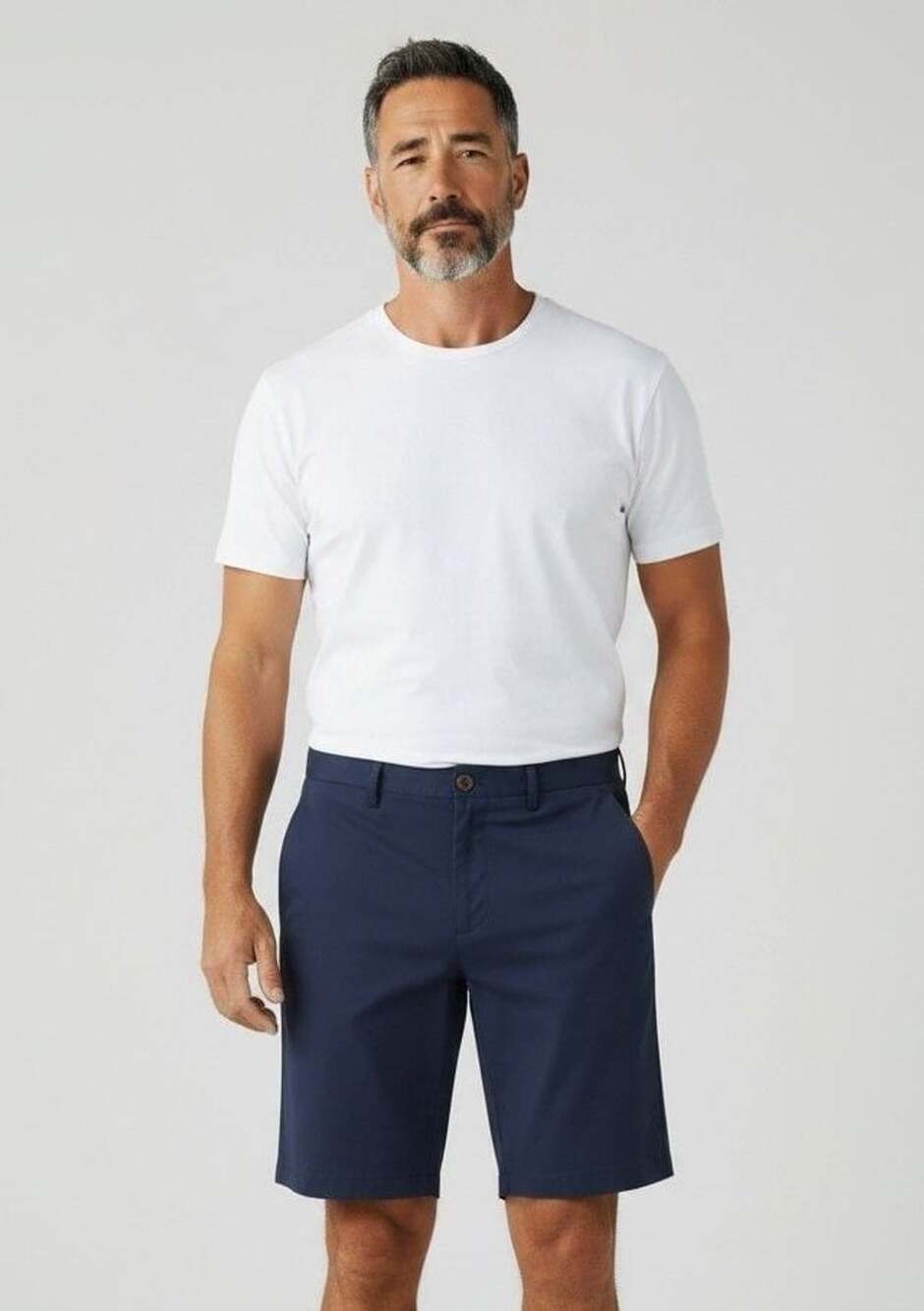 johnnie-O Men's Navy Blue Natural Performance Chino Shorts Size 40